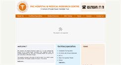 Desktop Screenshot of pkchospital.com